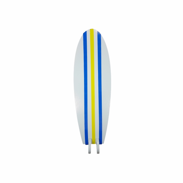 Prancha de surf listrada azul